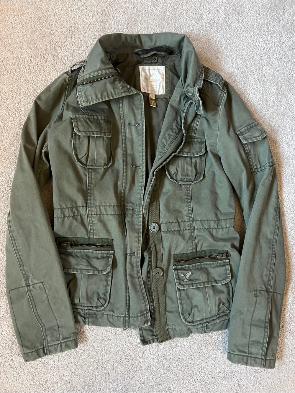 American Eagle Outfitters Olive Utility Jacket